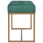 vidaXL Banco 80 cm terciopelo verde vidaXL Banco 80 cm terciopelo verde