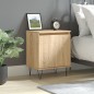 vidaXL Mesita de noche madera de ingeniería roble Sonoma 40x30x50 cm