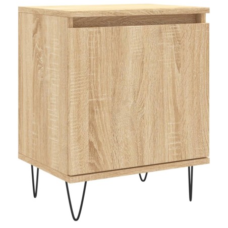 vidaXL Mesita de noche madera de ingeniería roble Sonoma 40x30x50 cm