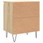 vidaXL Mesita de noche madera de ingeniería roble Sonoma 40x30x50 cm