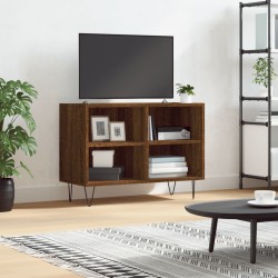 vidaXL Mueble de TV madera de ingeniería marrón roble 69,5x30x50 cm