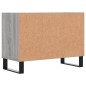 vidaXL Mueble de TV madera de ingeniería gris Sonoma 69,5x30x50 cm