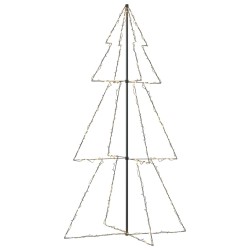 vidaXL Árbol de Navidad 300 luces LED interior y exterior 120x220 cm