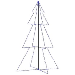vidaXL Árbol de Navidad 240 luces LED interior y exterior 118x180 cm