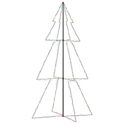 vidaXL Árbol de Navidad 300 luces LED interior y exterior 120x220 cm