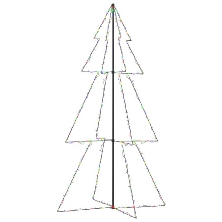 vidaXL Árbol de Navidad 300 luces LED interior y exterior 120x220 cm