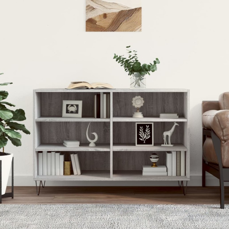 vidaXL Aparador de madera de ingeniería gris Sonoma 103,5x35x70 cm vidaXL Aparador de madera de ingeniería gris Sonoma 103,5x35x70 cm