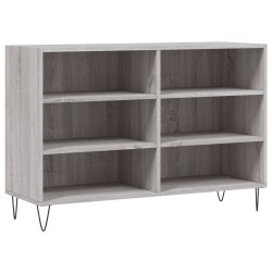 vidaXL Aparador de madera de ingeniería gris Sonoma 103,5x35x70 cm