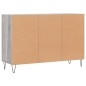vidaXL Aparador de madera de ingeniería gris Sonoma 103,5x35x70 cm vidaXL Aparador de madera de ingeniería gris Sonoma 103,5x35x70 cm
