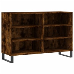 vidaXL Aparador de madera de ingeniería roble ahumado 103,5x35x70 cm