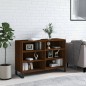 vidaXL Aparador de madera de ingeniería marrón roble 103,5x35x70 cm