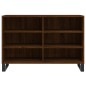vidaXL Aparador de madera de ingeniería marrón roble 103,5x35x70 cm