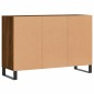 vidaXL Aparador de madera de ingeniería marrón roble 103,5x35x70 cm
