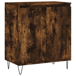 vidaXL Aparador madera contrachapada color roble ahumado 60x35x70 cm