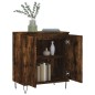 vidaXL Aparador madera contrachapada color roble ahumado 60x35x70 cm