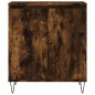 vidaXL Aparador madera contrachapada color roble ahumado 60x35x70 cm