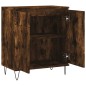vidaXL Aparador madera contrachapada color roble ahumado 60x35x70 cm