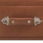 vidaXL Mesa de centro de cuero sintético marrón 80x40x46 cm vidaXL Mesa de centro de cuero sintético marrón 80x40x46 cm