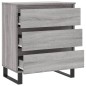 vidaXL Aparador de madera contrachapada gris Sonoma 60x35x70 cm vidaXL Aparador de madera contrachapada gris Sonoma 60x35x70 cm