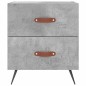vidaXL Mesita de noche madera ingeniería gris hormigón 40x35x47,5 cm vidaXL Mesita de noche madera ingeniería gris hormigón 40x35x47,5 cm