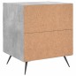 vidaXL Mesita de noche madera ingeniería gris hormigón 40x35x47,5 cm vidaXL Mesita de noche madera ingeniería gris hormigón 40x35x47,5 cm