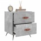 vidaXL Mesita de noche madera ingeniería gris hormigón 40x35x47,5 cm vidaXL Mesita de noche madera ingeniería gris hormigón 40x35x47,5 cm