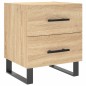 vidaXL Mesita de noche madera de ingeniería roble Sonoma 40x35x47,5 cm