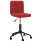 vidaXL Sillas de comedor giratorias 2 uds terciopelo rojo tinto