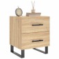 vidaXL Mesita de noche madera de ingeniería roble Sonoma 40x35x47,5 cm