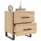 vidaXL Mesita de noche madera de ingeniería roble Sonoma 40x35x47,5 cm
