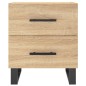 vidaXL Mesita de noche madera de ingeniería roble Sonoma 40x35x47,5 cm