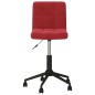 vidaXL Sillas de comedor giratorias 2 uds terciopelo rojo tinto