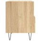 vidaXL Mesita de noche madera de ingeniería roble Sonoma 40x35x47,5 cm vidaXL Mesita de noche madera de ingeniería roble Sonoma 40x35x47,5 cm