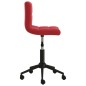 vidaXL Sillas de comedor giratorias 2 uds terciopelo rojo tinto