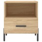 vidaXL Mesita de noche madera de ingeniería roble Sonoma 40x35x47,5 cm vidaXL Mesita de noche madera de ingeniería roble Sonoma 40x35x47,5 cm