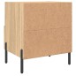 vidaXL Mesita de noche madera de ingeniería roble Sonoma 40x35x47,5 cm vidaXL Mesita de noche madera de ingeniería roble Sonoma 40x35x47,5 cm