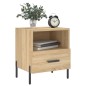 vidaXL Mesita de noche madera de ingeniería roble Sonoma 40x35x47,5 cm vidaXL Mesita de noche madera de ingeniería roble Sonoma 40x35x47,5 cm