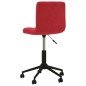 vidaXL Sillas de comedor giratorias 2 uds terciopelo rojo tinto