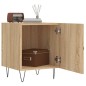 vidaXL Mesita de noche madera de ingeniería roble Sonoma 40x40x50 cm vidaXL Mesita de noche madera de ingeniería roble Sonoma 40x40x50 cm