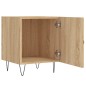 vidaXL Mesita de noche madera de ingeniería roble Sonoma 40x40x50 cm vidaXL Mesita de noche madera de ingeniería roble Sonoma 40x40x50 cm