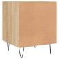 vidaXL Mesita de noche madera de ingeniería roble Sonoma 40x40x50 cm vidaXL Mesita de noche madera de ingeniería roble Sonoma 40x40x50 cm
