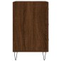 vidaXL Mesita de noche madera de ingeniería marrón roble 40x40x66 cm