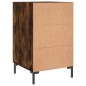 vidaXL Mesita de noche madera de ingeniería roble ahumado 40x40x66 cm vidaXL Mesita de noche madera de ingeniería roble ahumado 40x40x66 cm