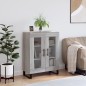 vidaXL Aparador de madera de ingeniería gris Sonoma 69,5x34x90 cm