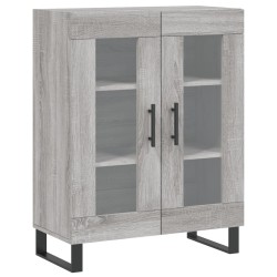 vidaXL Aparador de madera de ingeniería gris Sonoma 69,5x34x90 cm