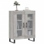 vidaXL Aparador de madera de ingeniería gris Sonoma 69,5x34x90 cm