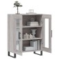 vidaXL Aparador de madera de ingeniería gris Sonoma 69,5x34x90 cm