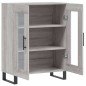 vidaXL Aparador de madera de ingeniería gris Sonoma 69,5x34x90 cm