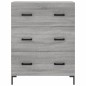 vidaXL Aparador de madera de ingeniería gris Sonoma 69,5x34x90 cm