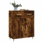 vidaXL Aparador de madera de ingeniería roble ahumado 69,5x34x90 cm vidaXL Aparador de madera de ingeniería roble ahumado 69,5x34x90 cm